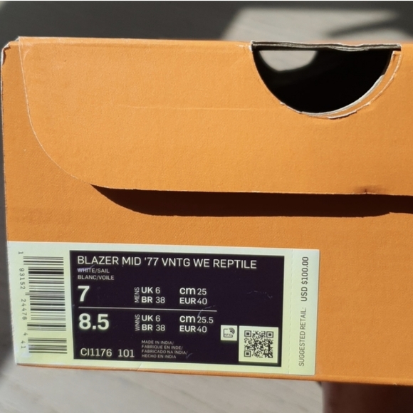 Nike | Blazer Mid '77 | Vintage, Reptile, Men's 7 - Picture 15 of 16